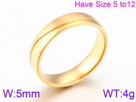 Stainless Steel Gold-plating Ring