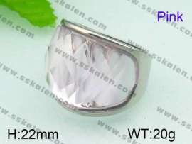 Stainless Steel Stone&Crystal Ring