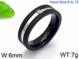 Stainless Steel Stone&Crystal Ring