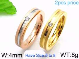 Stainless Steel Lover Ring
