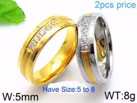 Stainless Steel Lover Ring