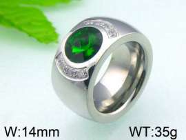 Stainless Steel Stone&Crystal Ring