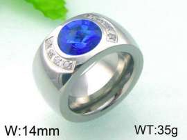 Stainless Steel Stone&Crystal Ring