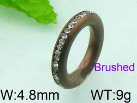 Stainless Steel Stone&Crystal Ring