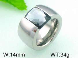 Stainless Steel Stone&Crystal Ring