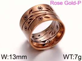 Stainless Steel Rose Gold-plating Ring