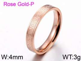 Stainless Steel Rose Gold-plating Ring