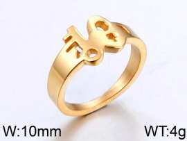 Stainless Steel Gold-plating Ring