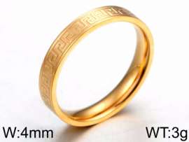 Stainless Steel Gold-plating Ring