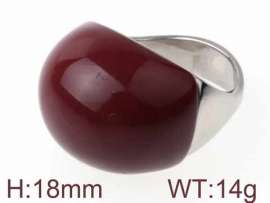 Stainless Steel Stone&Crystal Ring