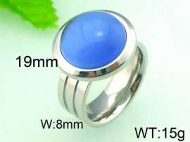 Stainless Steel Stone&Crystal Ring