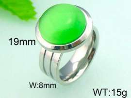 Stainless Steel Stone&Crystal Ring