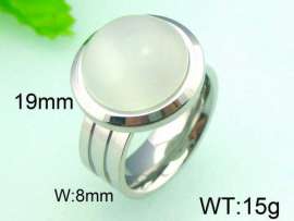 Stainless Steel Stone&Crystal Ring