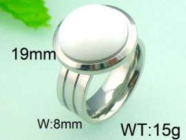 Stainless Steel Stone&Crystal Ring