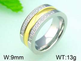 Stainless Steel Stone&Crystal Ring