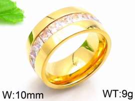 Stainless Steel Stone&Crystal Ring