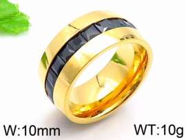 Stainless Steel Stone&Crystal Ring
