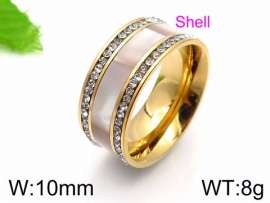 Stainless Steel Stone&Crystal Ring