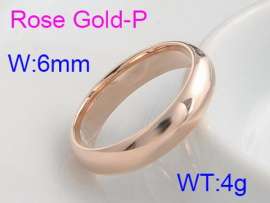 Stainless Steel Rose Gold-plating Ring