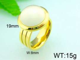 Stainless Steel Stone&Crystal Ring