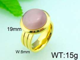 Stainless Steel Stone&Crystal Ring
