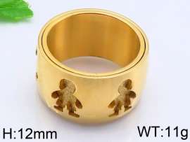 Stainless Steel Gold-plating Ring