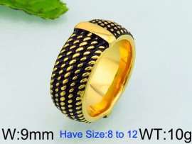 Stainless Steel Gold-plating Ring