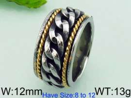 Stainless Steel Gold-plating Ring