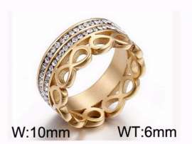 Stainless Steel Stone&Crystal Ring