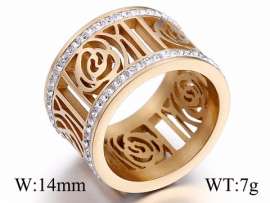 Stainless Steel Stone&Crystal Ring