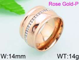 Stainless Steel Stone&Crystal Ring