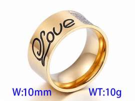 Stainless Steel Stone&Crystal Ring