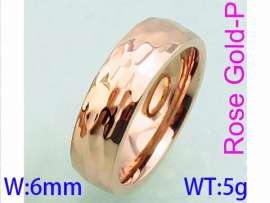 Stainless Steel Rose Gold-plating Ring