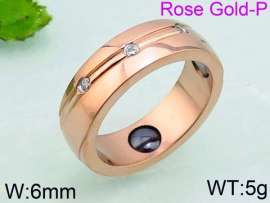 Stainless Steel Stone&Crystal Ring