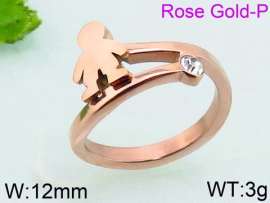 Stainless Steel Stone&Crystal Ring