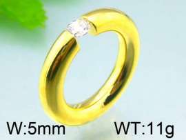 Stainless Steel Gold-plating Ring