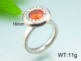 Stainless Steel Stone&Crystal Ring