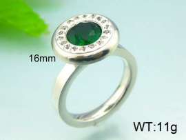 Stainless Steel Stone&Crystal Ring