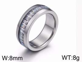 Stainless Steel Stone&Crystal Ring