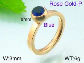 Stainless Steel Stone&Crystal Ring