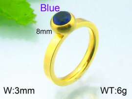 Stainless Steel Stone&Crystal Ring