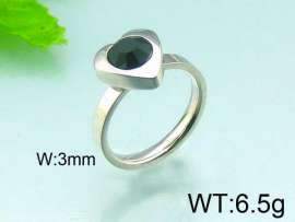 Stainless Steel Stone&Crystal Ring