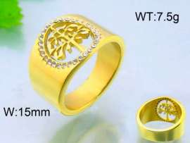 Stainless Steel Gold-plating Ring