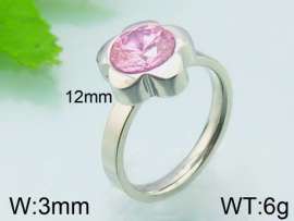 Stainless Steel Stone&Crystal Ring