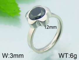 Stainless Steel Stone&Crystal Ring
