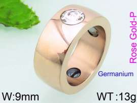 Stainless Steel Stone&Crystal Ring