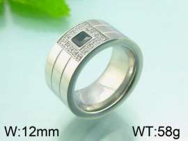 Stainless Steel Stone&Crystal Ring