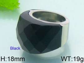 Stainless Steel Stone&Crystal Ring