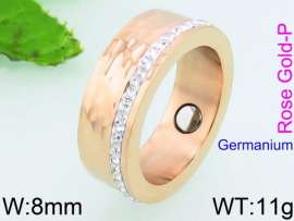 Stainless Steel Stone&Crystal Ring