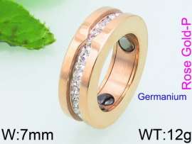 Stainless Steel Stone&Crystal Ring